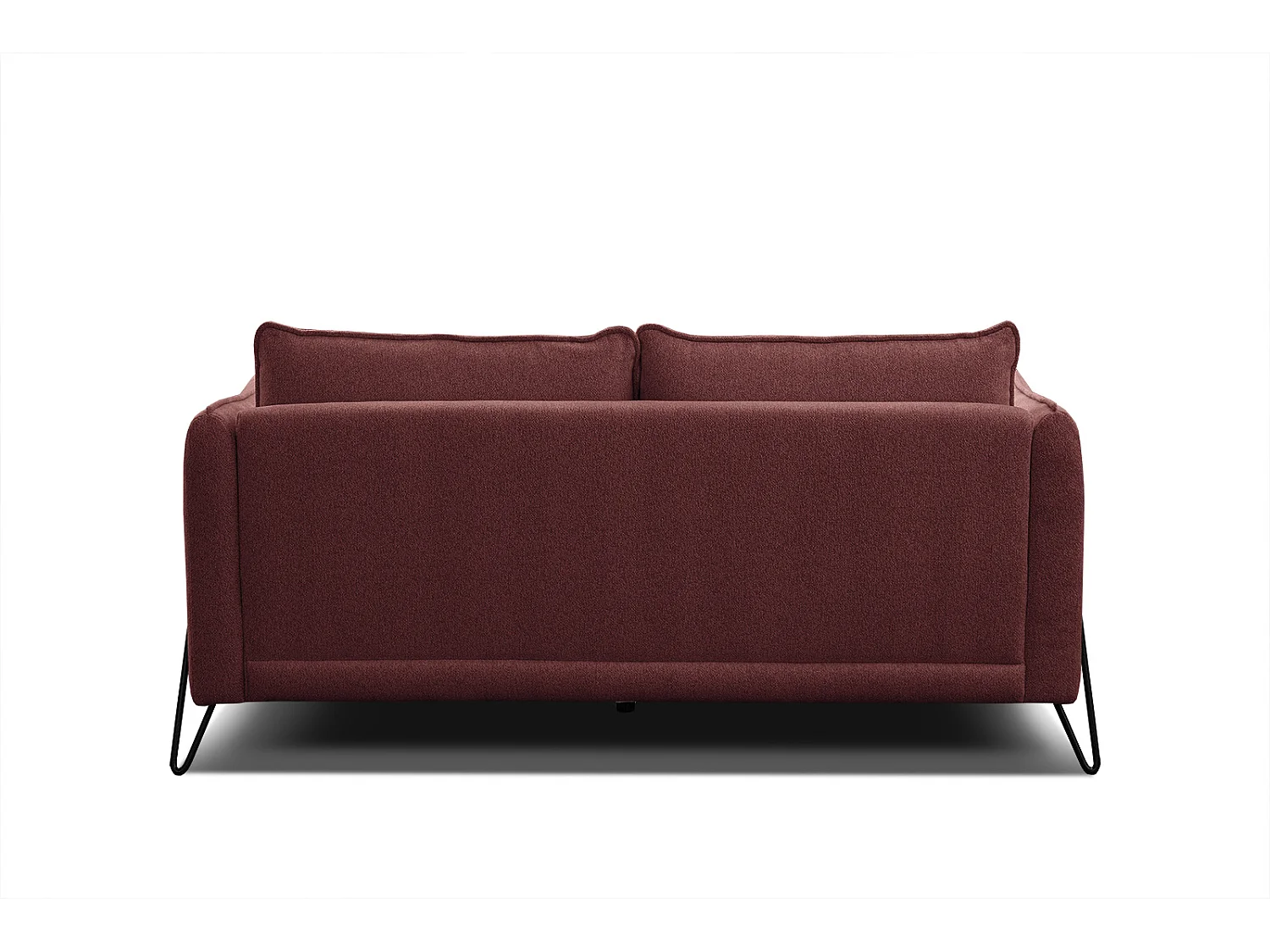 HOSTEN Sofa 2,5-Sitzer, bordeaux
