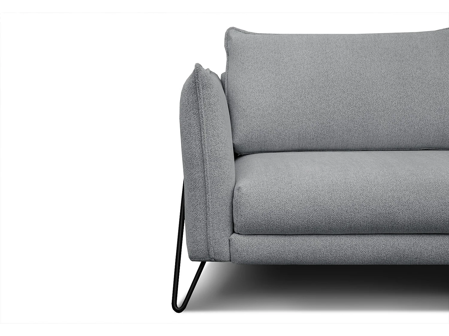 HOSTEN Sofa 2,5-Sitzer, grau