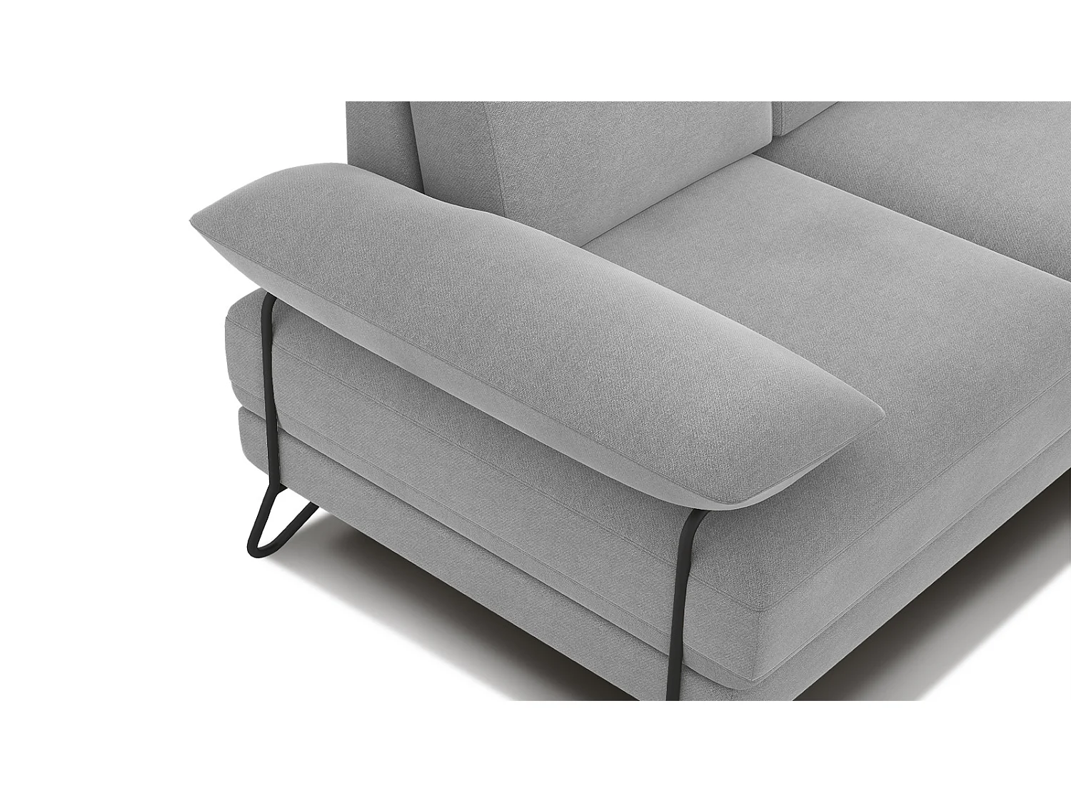 LORI Sofa 2-Sitzer, hellgrau