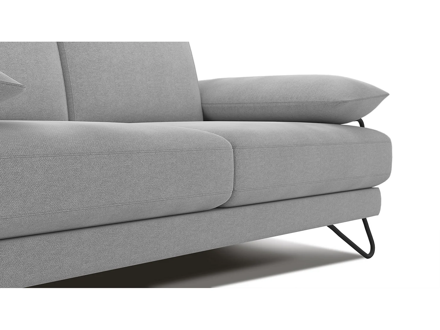 LORI Sofa 2-Sitzer, hellgrau
