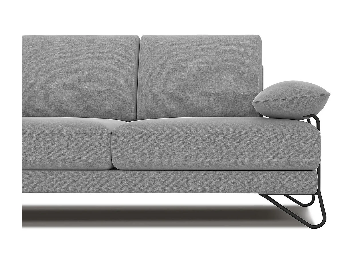 LORI Sofa 2-Sitzer, hellgrau