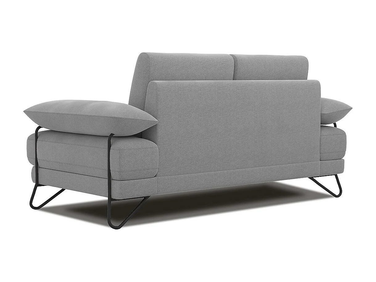 LORI Sofa 2-Sitzer, hellgrau