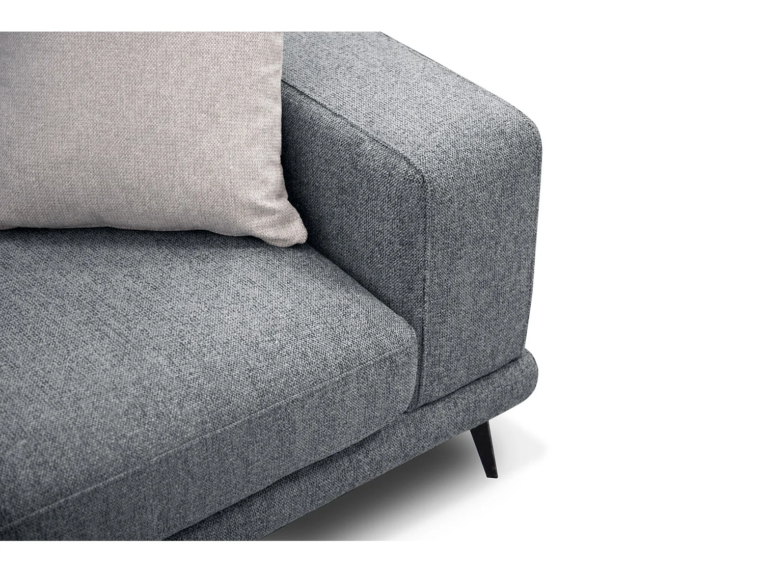 MEDIOLANE Ecksofa 5-Sitzer links, grau