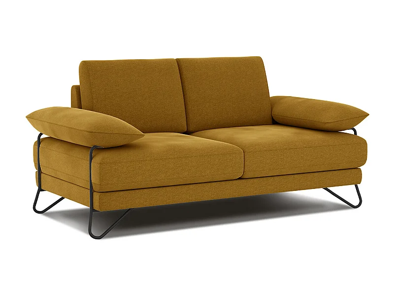 LORI Sofa 2-Sitzer, gelb