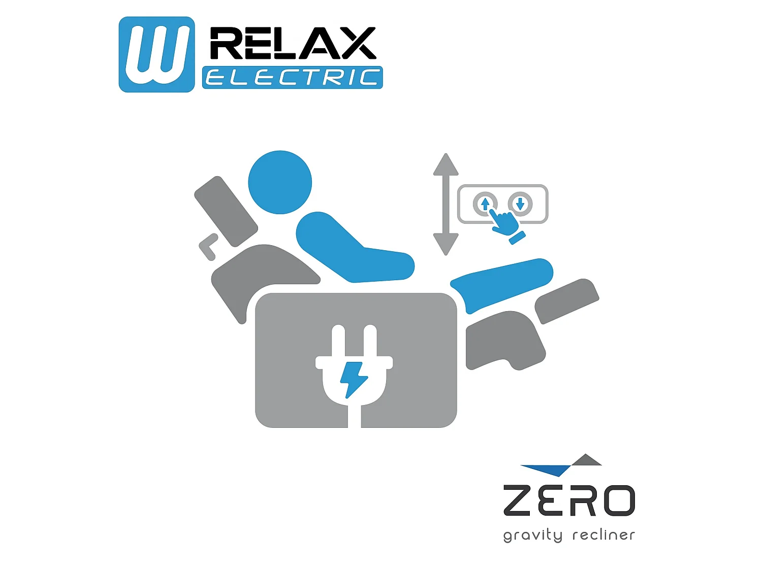 FIERO Sofa 2-Sitzer mit 2 Relaxfunktionen und verstellbare Kopfstützen, taupe