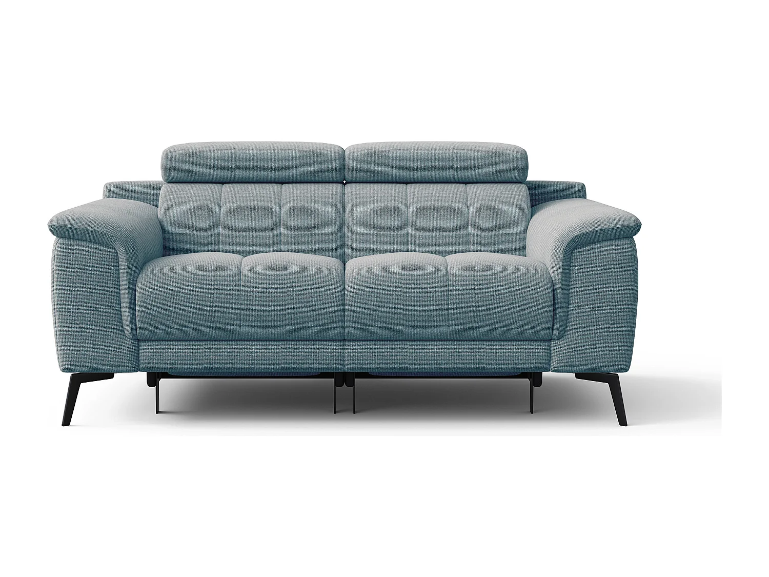 FIERO Sofa 2-Sitzer mit 2 Relaxfunktionen und verstellbare Kopfstützen, mint