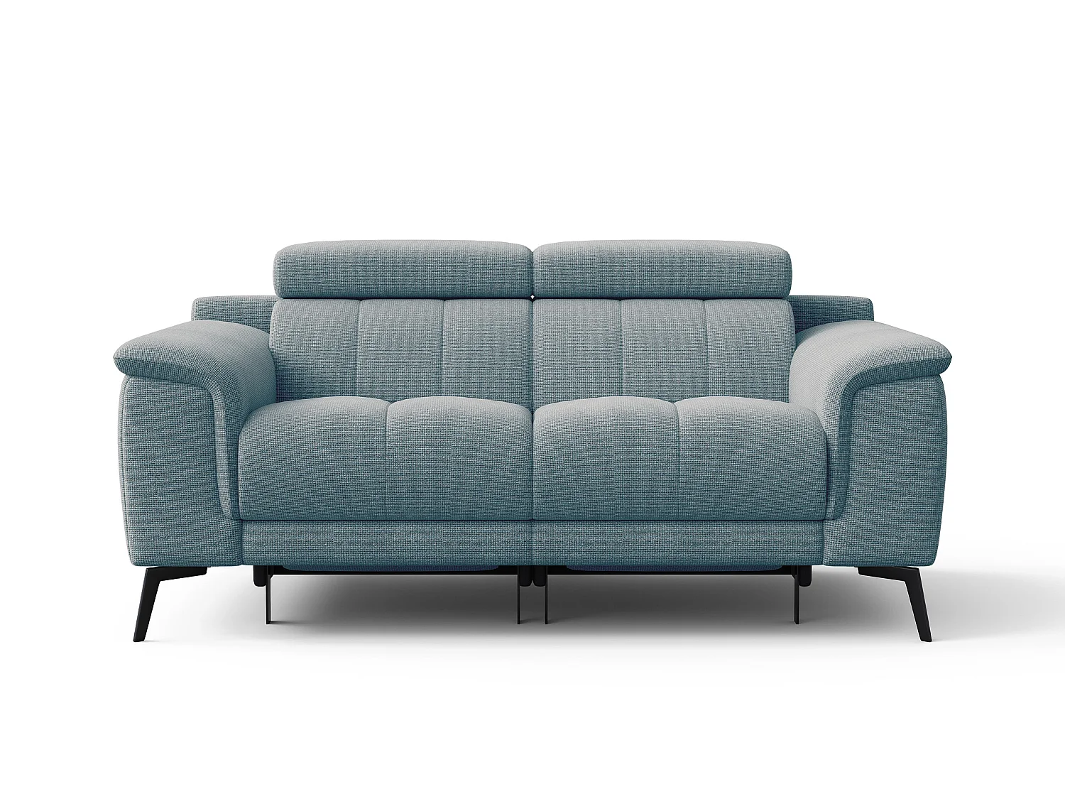 FIERO Sofa 2-Sitzer mit 2 Relaxfunktionen und verstellbare Kopfstützen, mint