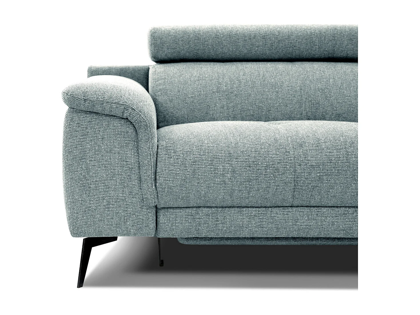 FIERO Sofa 3-Sitzer mit 2 Relaxfunktionen und verstellbare Kopfstützen, mint