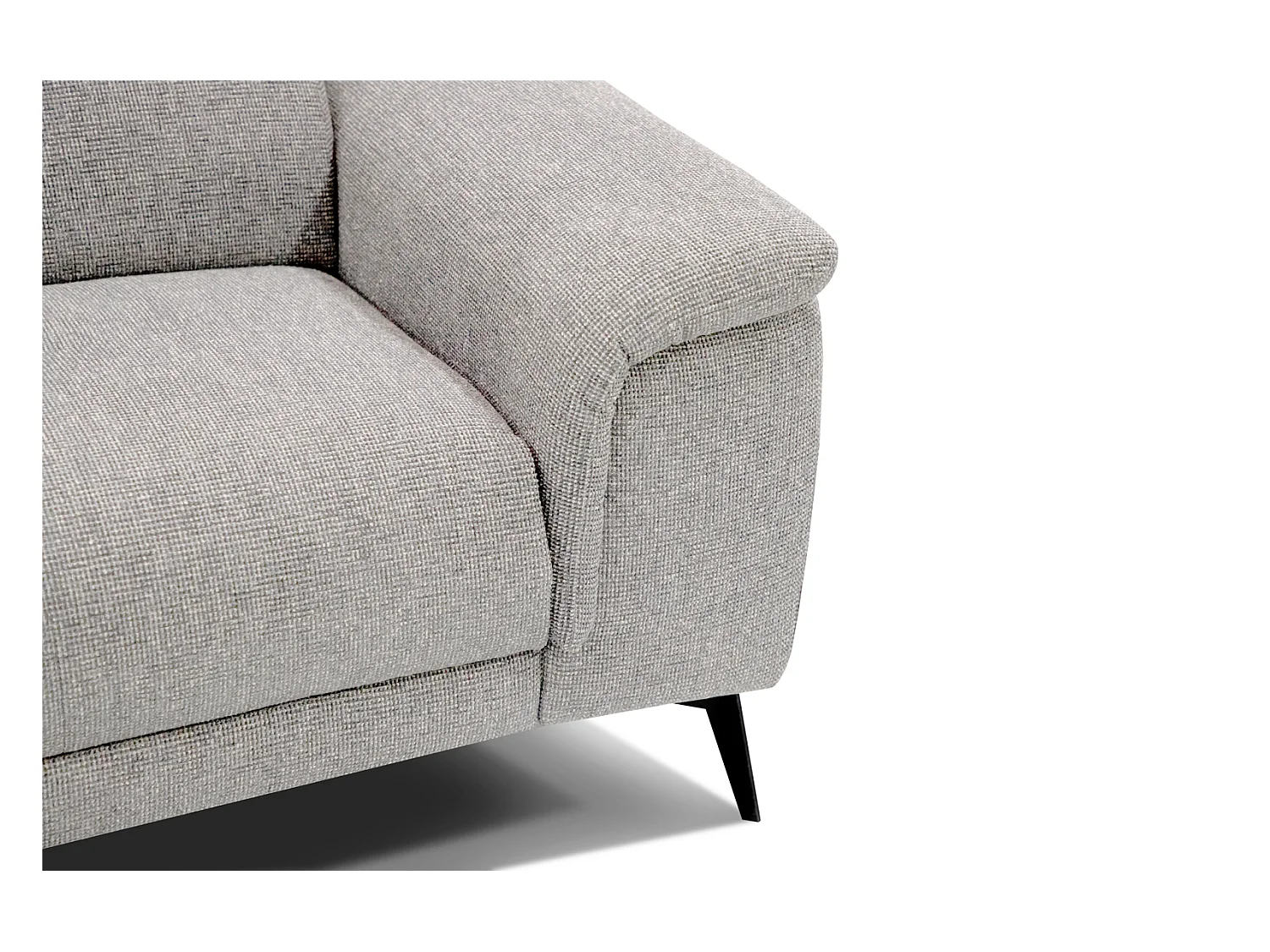 FIERO Sofa 3-Sitzer mit 2 Relaxfunktionen und verstellbare Kopfstützen, creme