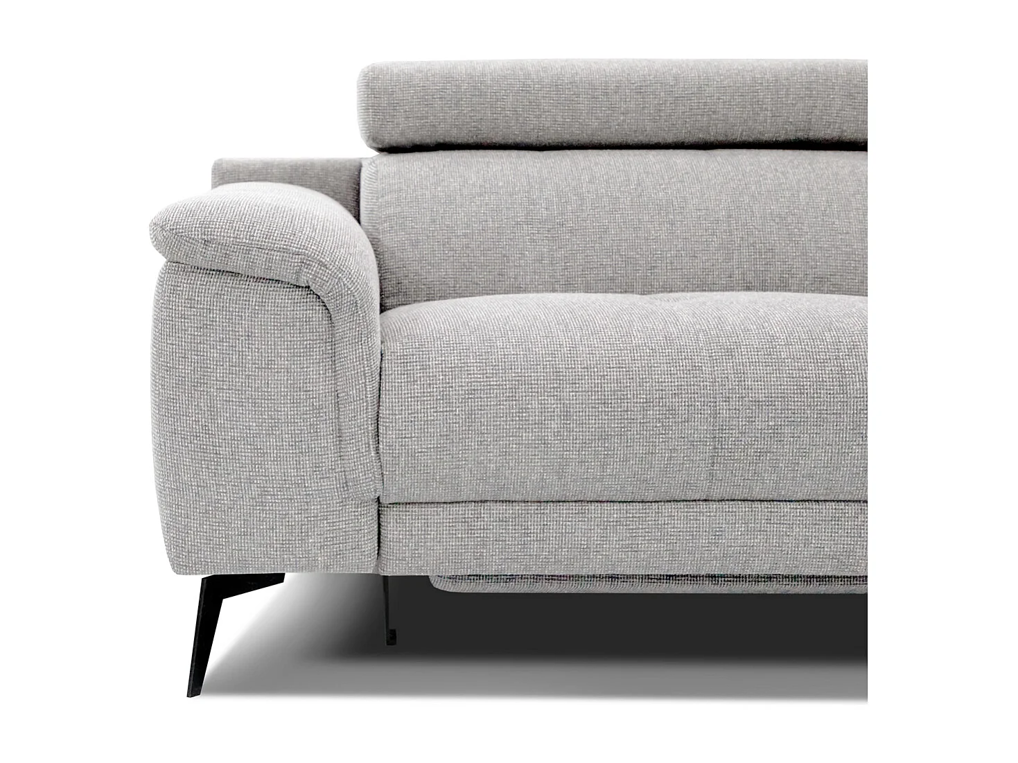 FIERO Sofa 3-Sitzer mit 2 Relaxfunktionen und verstellbare Kopfstützen, creme