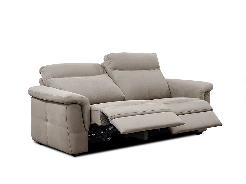 JONES Sofa 2-Sitzer mit 2 Relaxfunktionen, beige