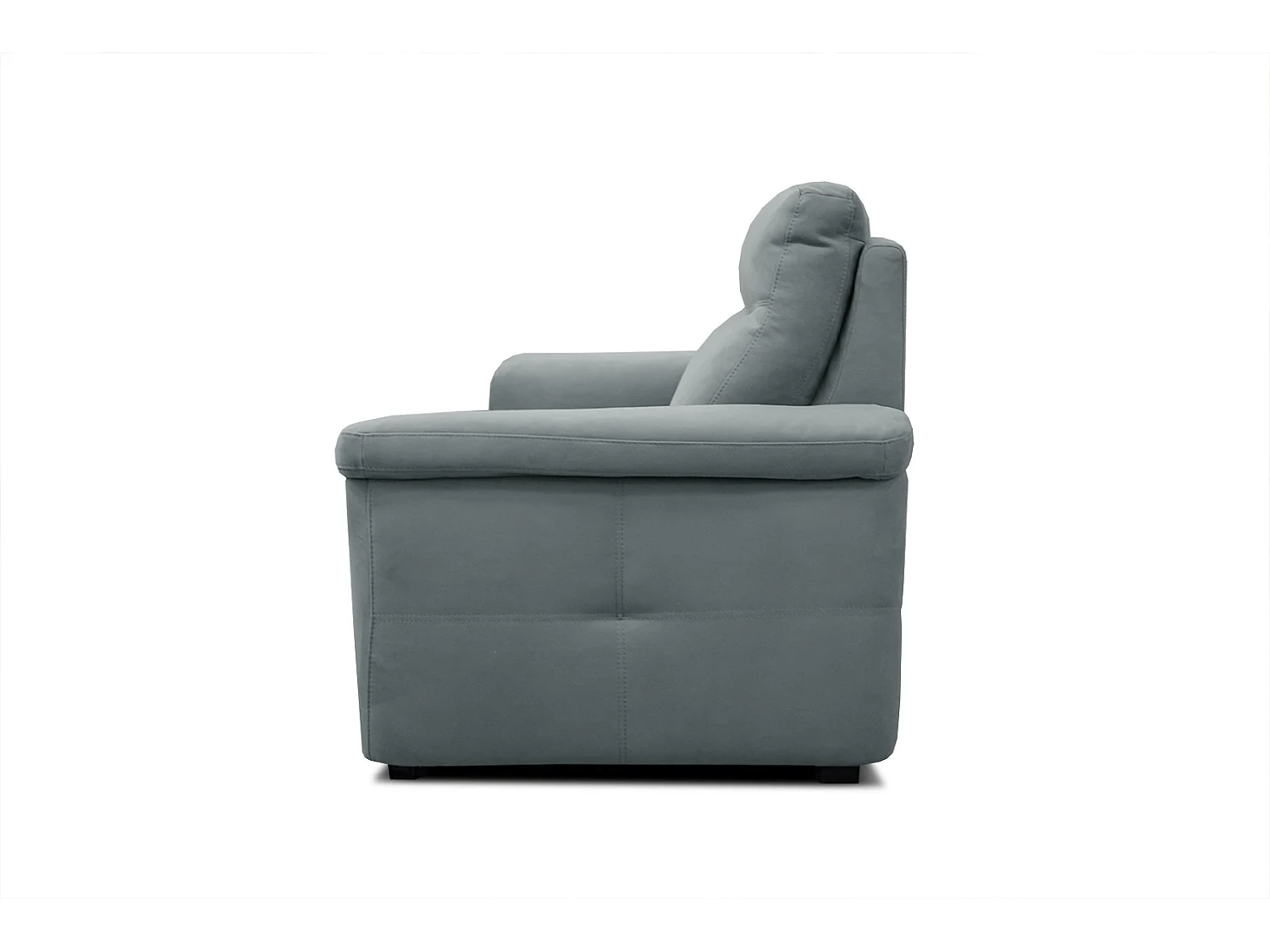 JONES Sofa 2-Sitzer mit 2 Relaxfunktionen, blaugrau