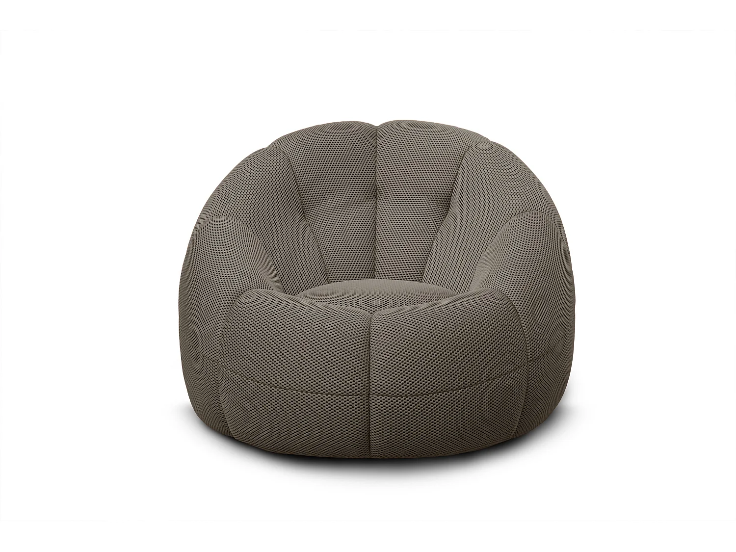 Fauteuil tissu gris-vert - FIGO