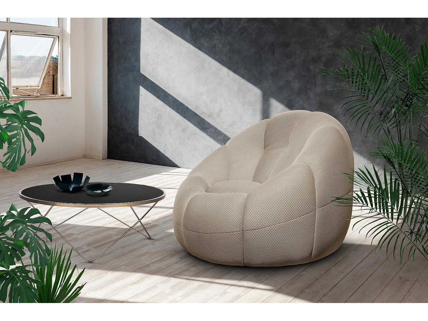 FIGO Sessel, Stoff beige