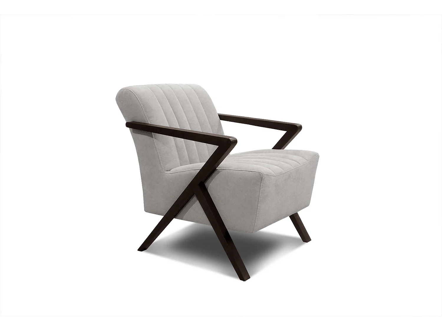 Fauteuil fixe Lebron, tissu beige