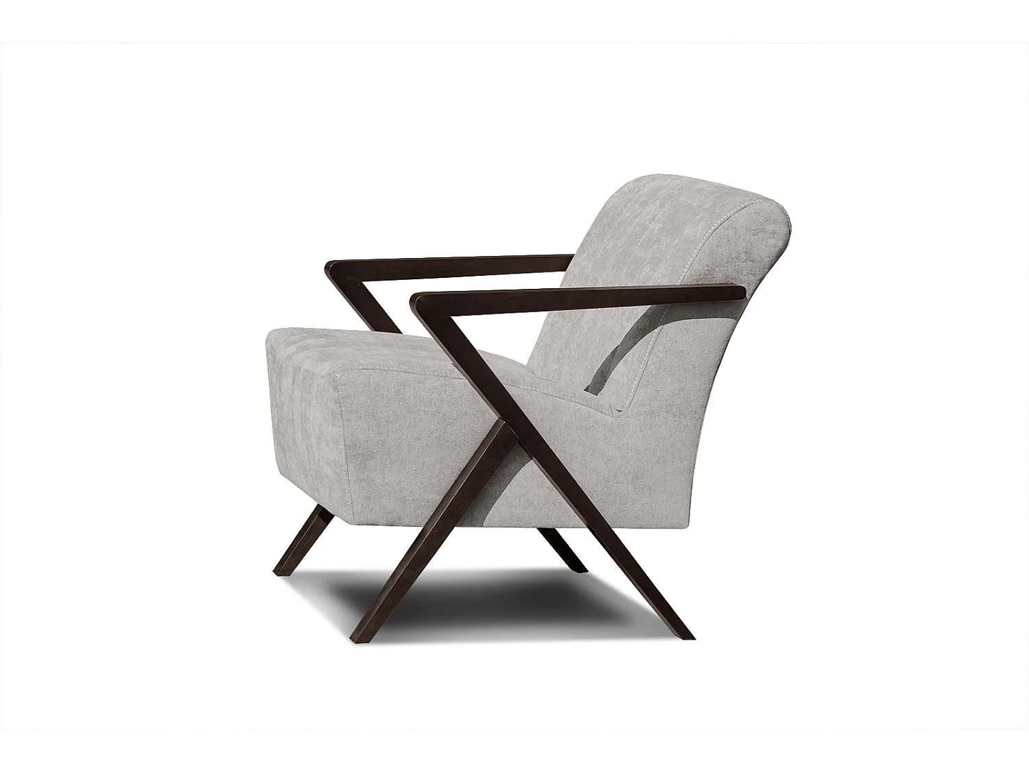 Fauteuil fixe Lebron, tissu beige