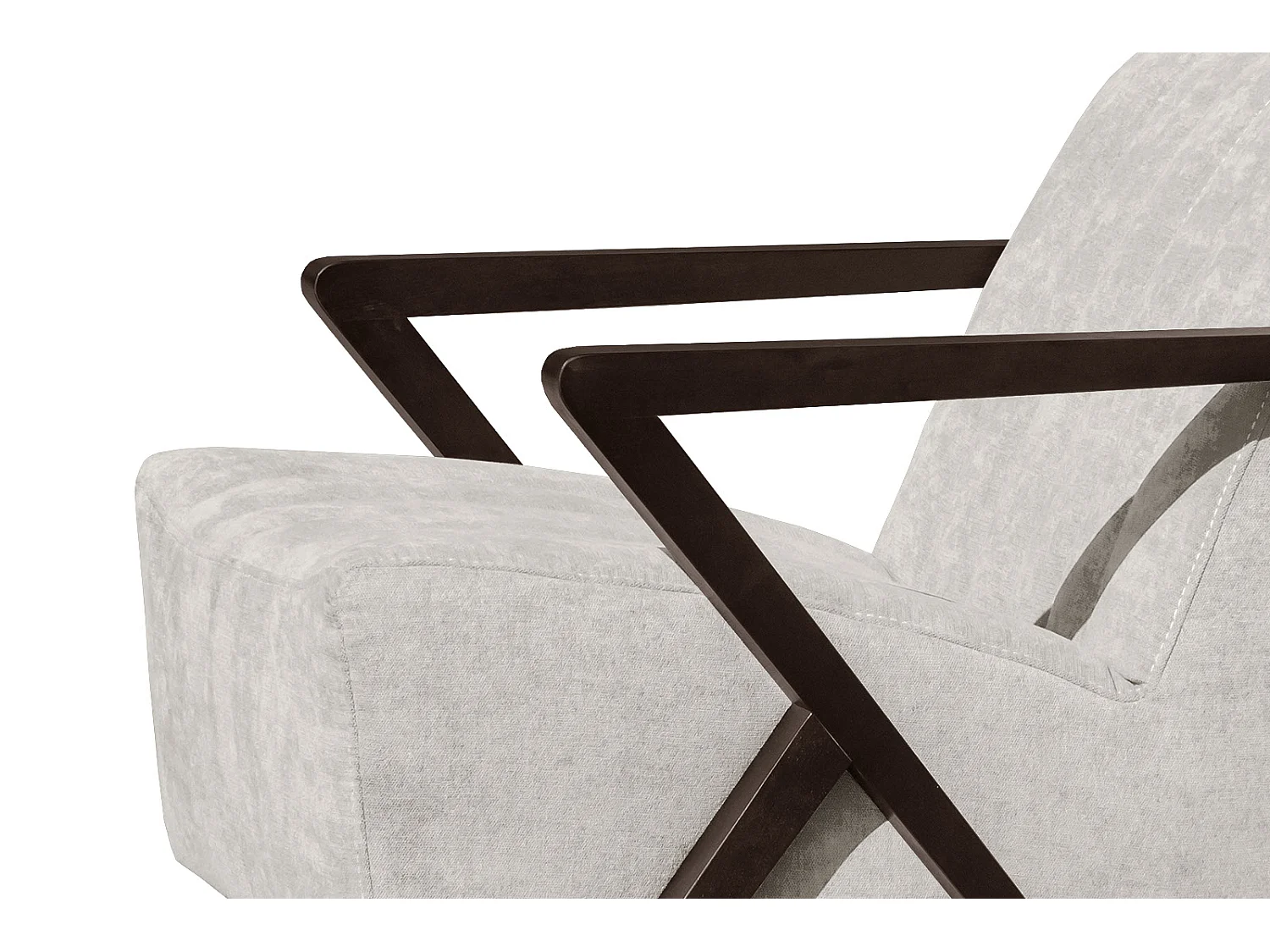 LEBRON Sessel, Stoff ecru