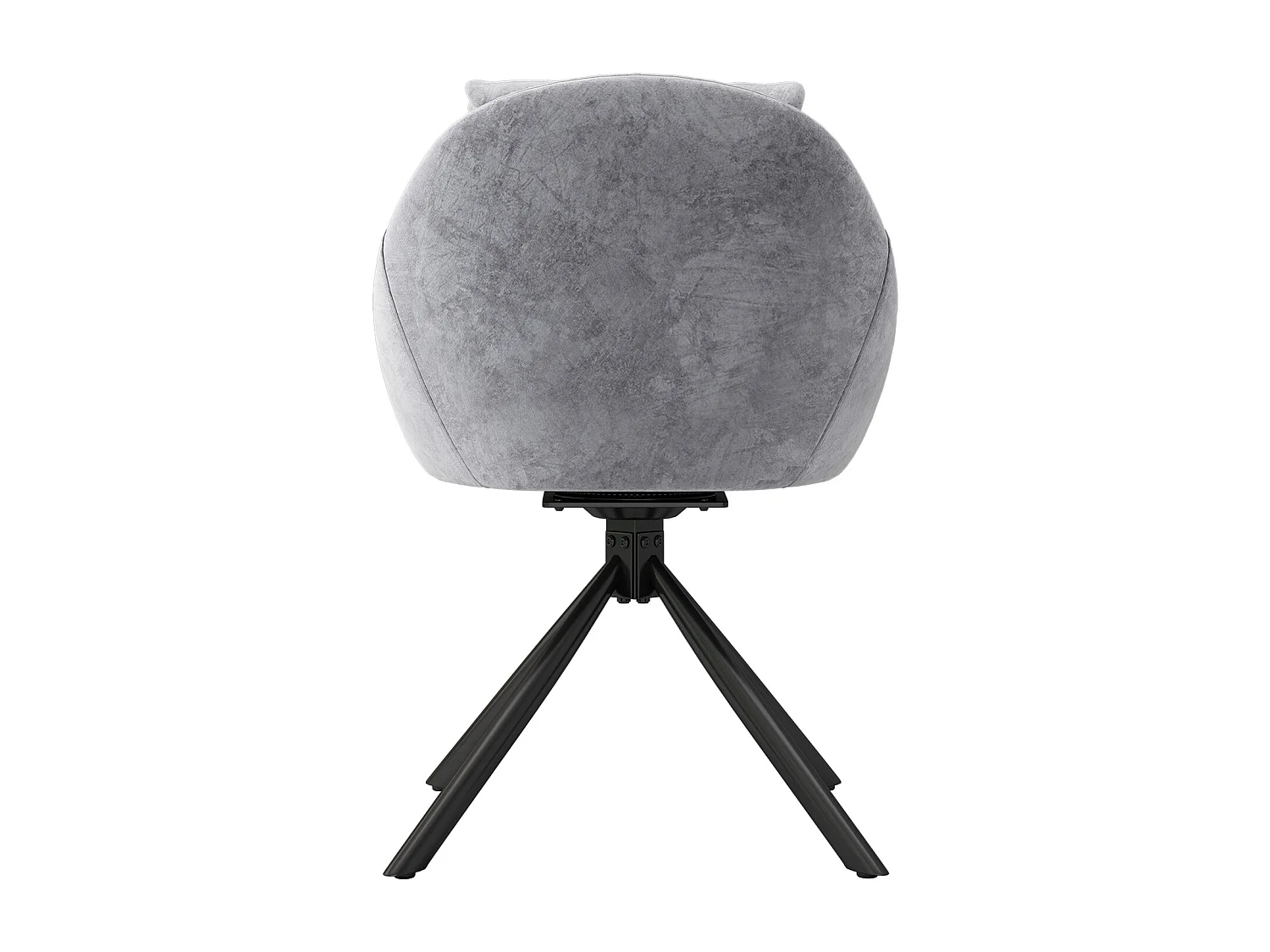 Chaise de salle à manger，chaise en velours，chaise rembourrée，swivel chair,tissu de velours respirant,design ergonomique,2 pièces,gris