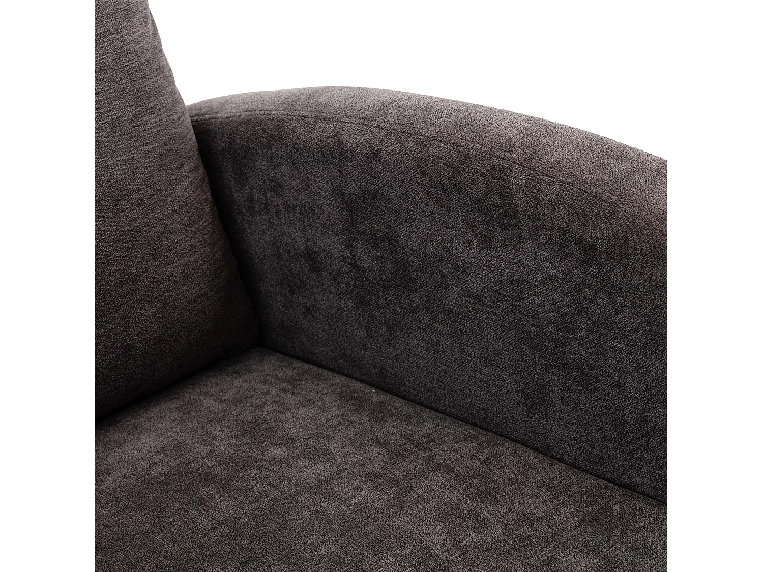 Fauteuil à bascule souple Mid-Century - Style moderne - Pour chambre d'enfant et salon - Dossier haut rembourré - Chaise à bascule coulissante accentuée (café)