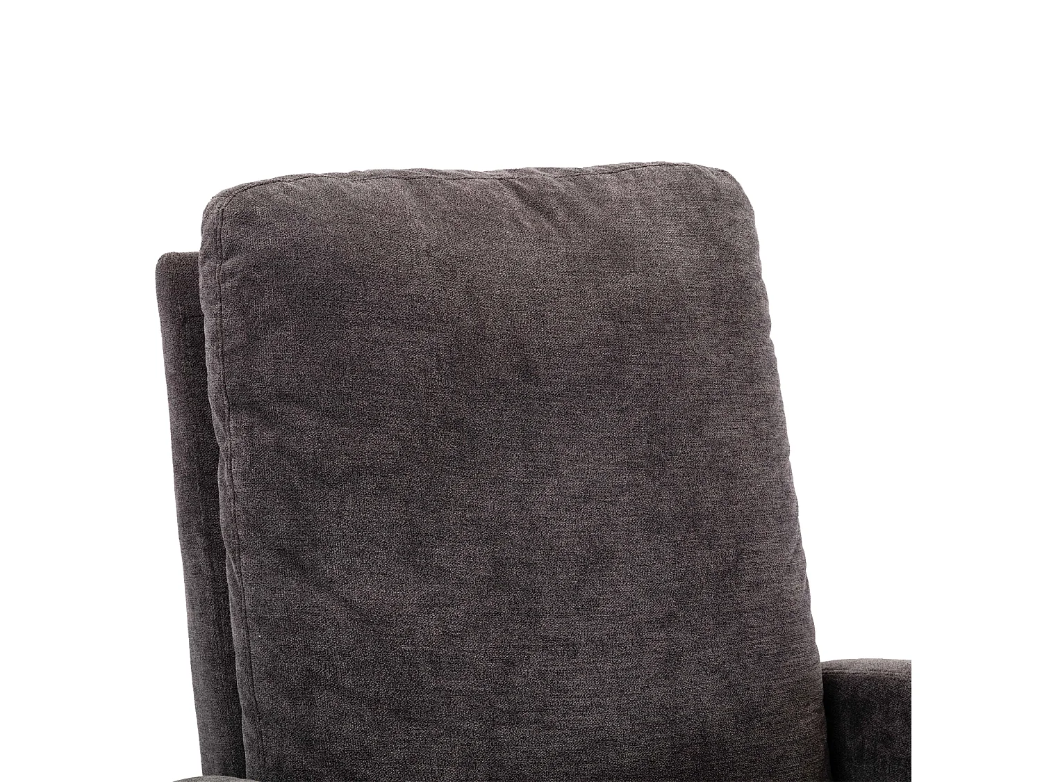 Fauteuil à bascule souple Mid-Century - Style moderne - Pour chambre d'enfant et salon - Dossier haut rembourré - Chaise à bascule coulissante accentuée (café)