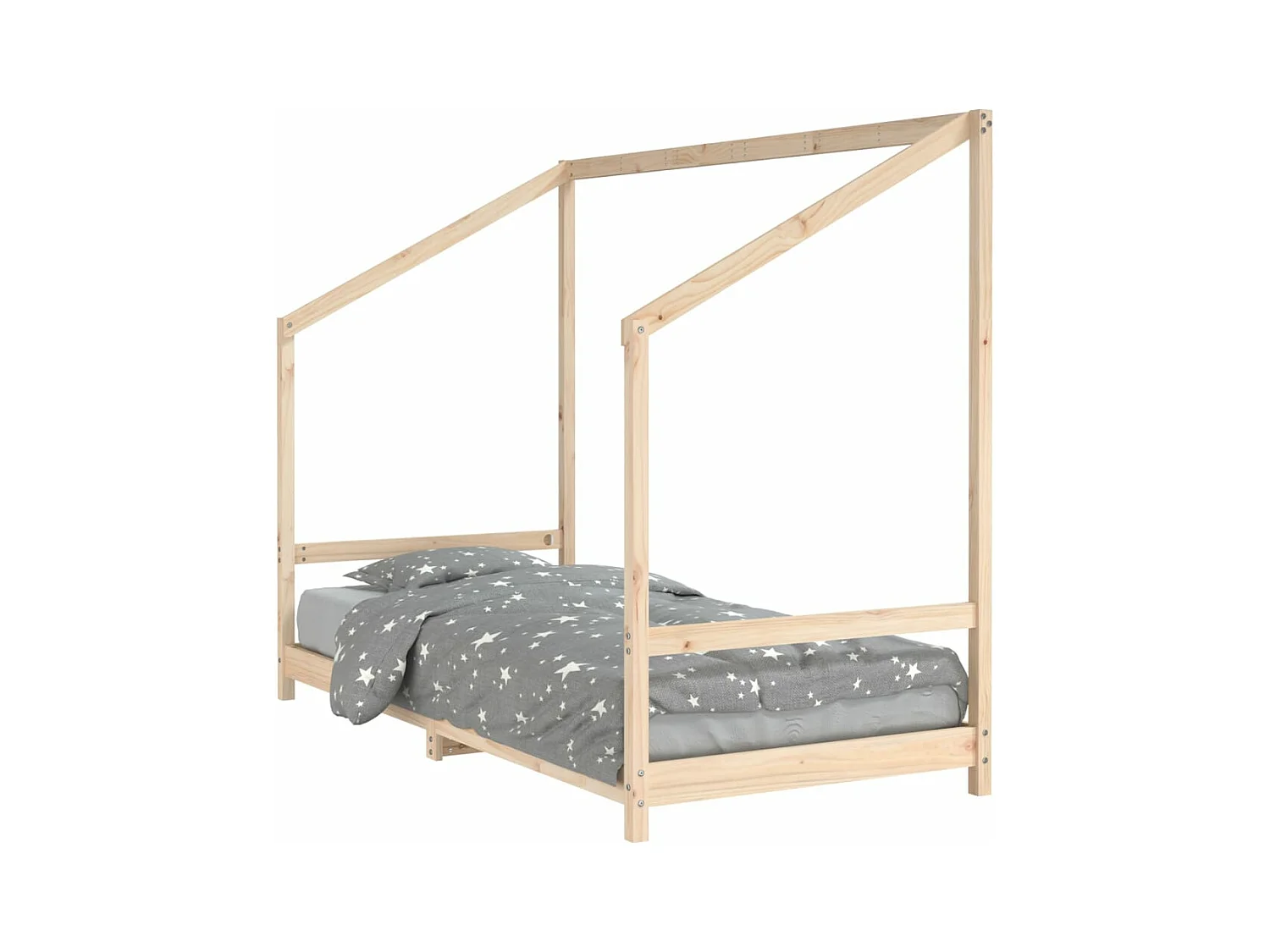 Cadre de lit pour enfants 90x200 cm bois de pin massif