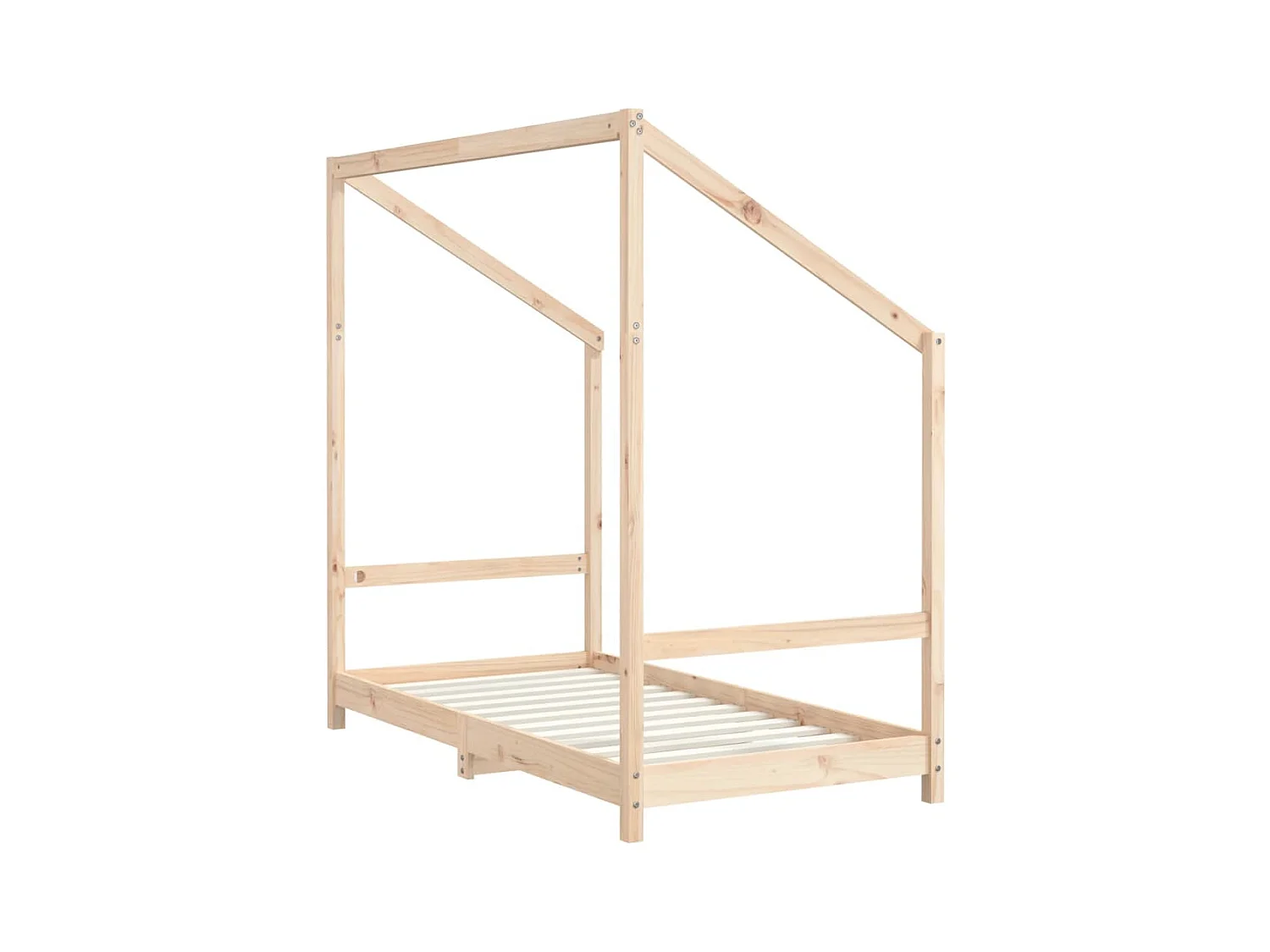 Estructura de cama infantil 2x(80x160) cm de madera maciza de pino