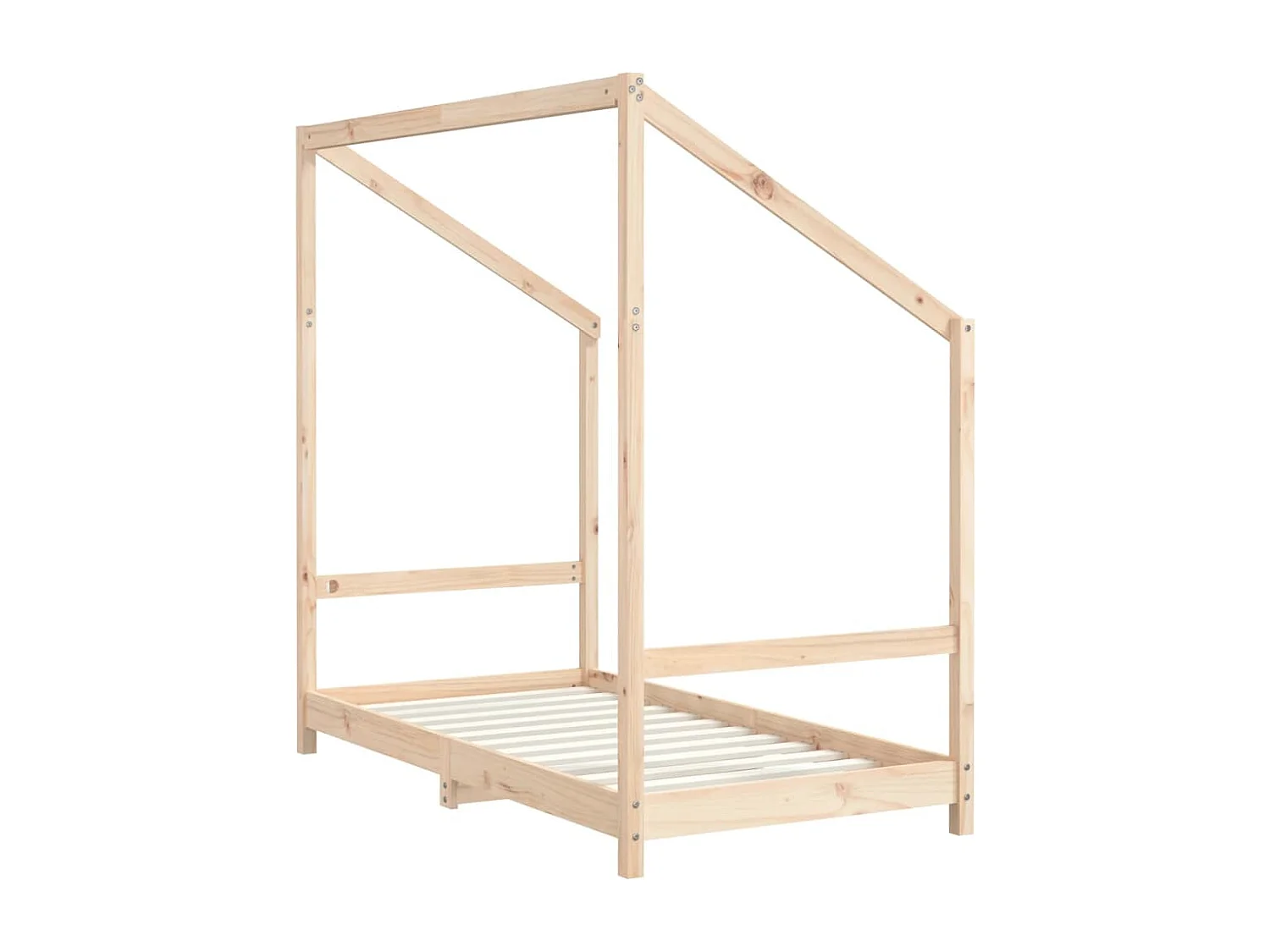 Estructura de cama infantil 2x(80x160) cm de madera maciza de pino