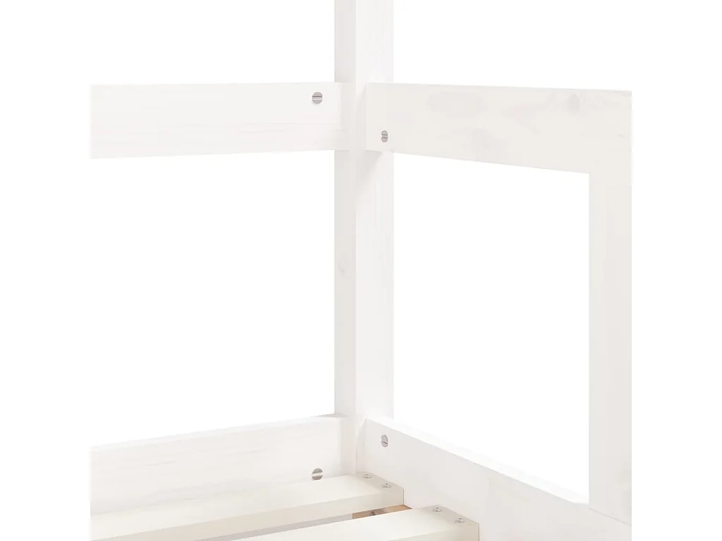 Cadre de lit pour enfant blanc 70x140 cm bois de pin massif