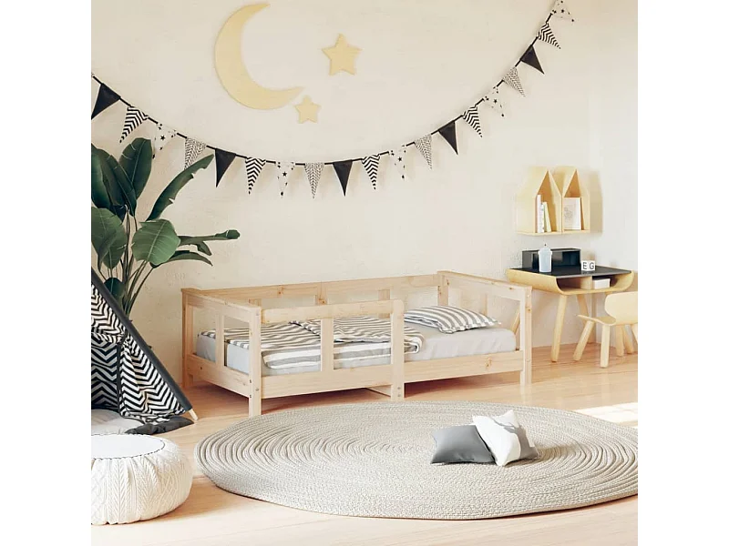 Struttura letto per bambini 70x140 cm in legno di pino massiccio