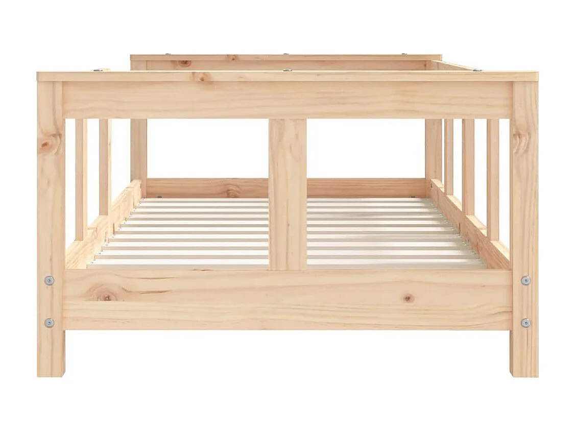 Estrutura de cama infantil 70x140 cm em madeira maciça de pinho