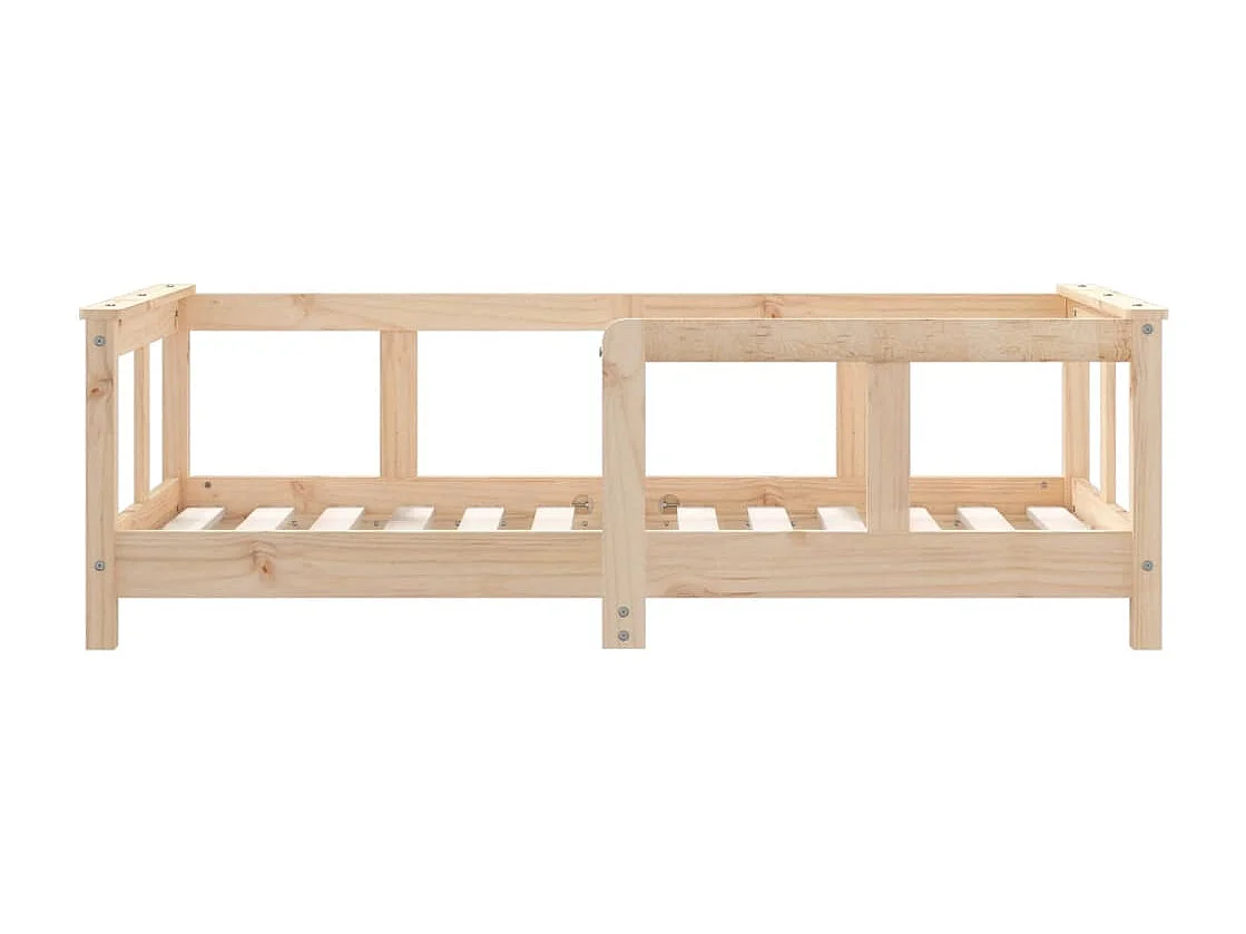 Estrutura de cama infantil 70x140 cm em madeira maciça de pinho