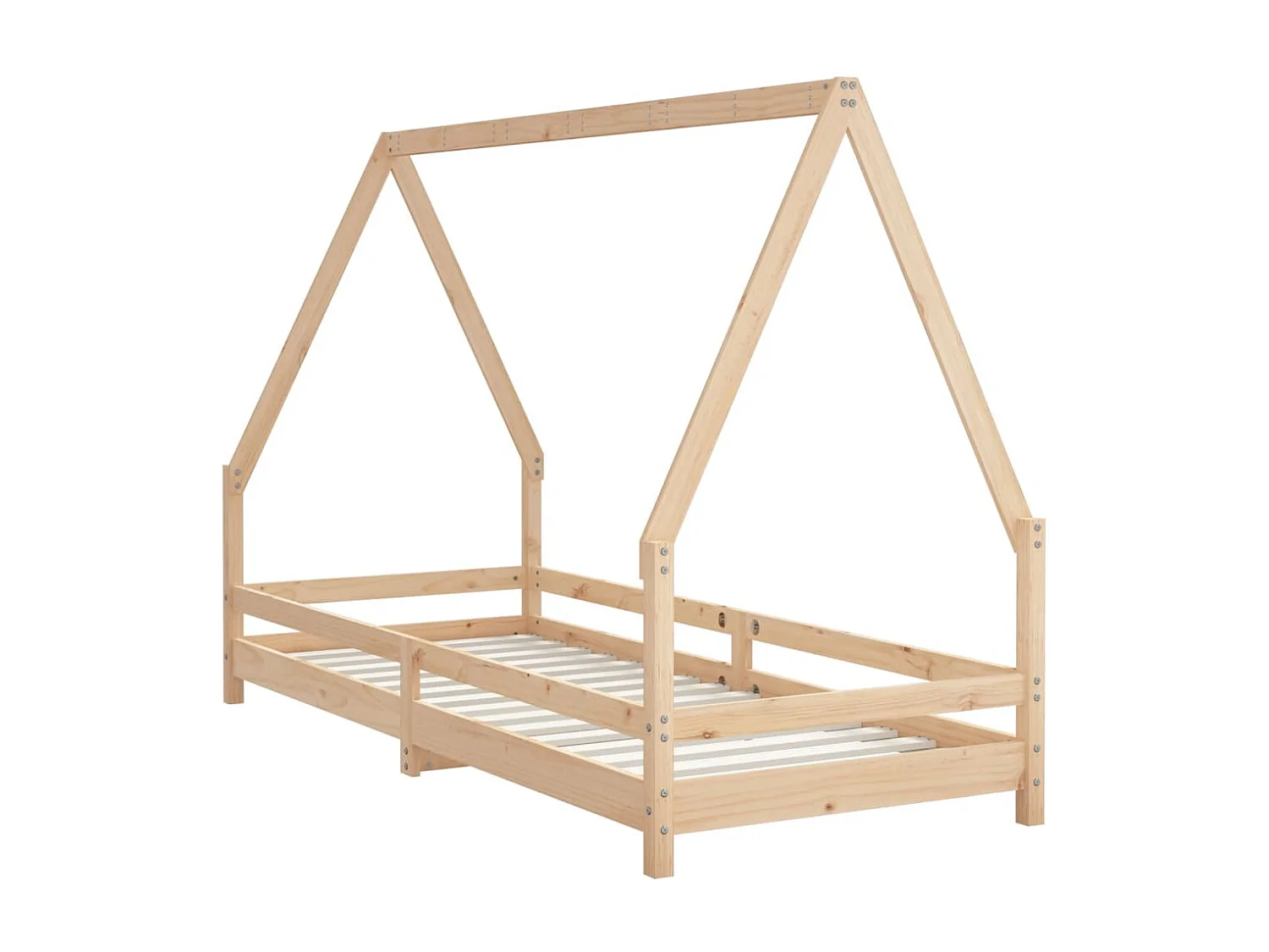 Struttura letto per bambini 90x200 cm in legno di pino massiccio
