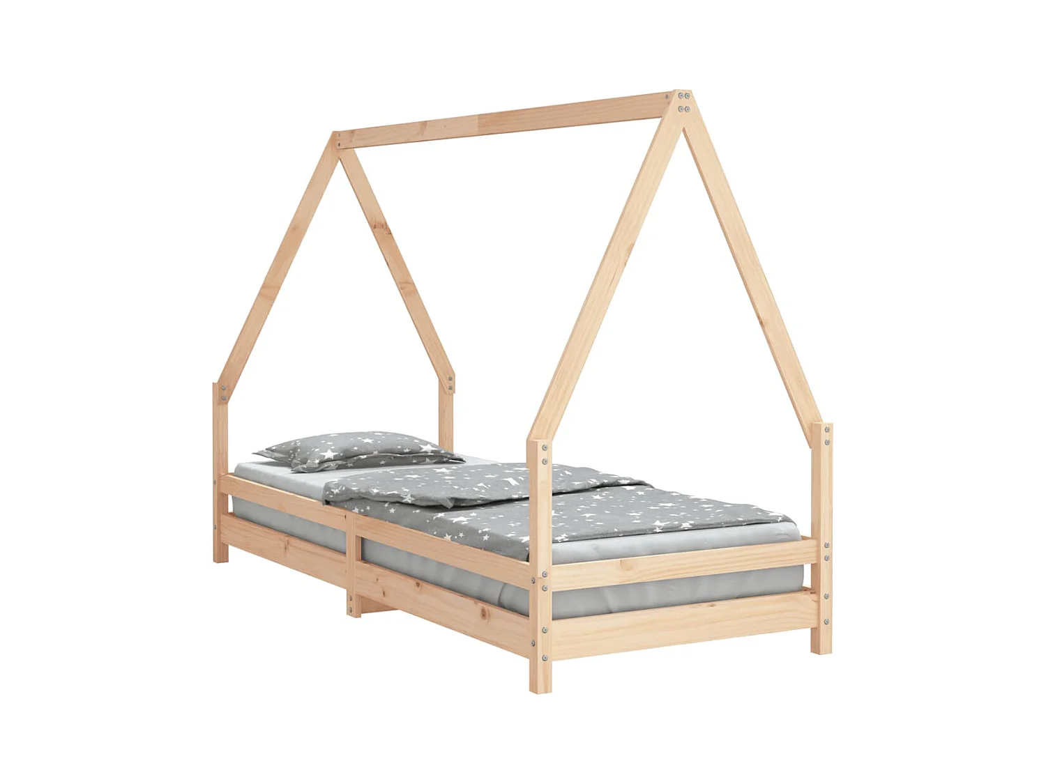 Cadre de lit pour enfants 90x200 cm bois de pin massif