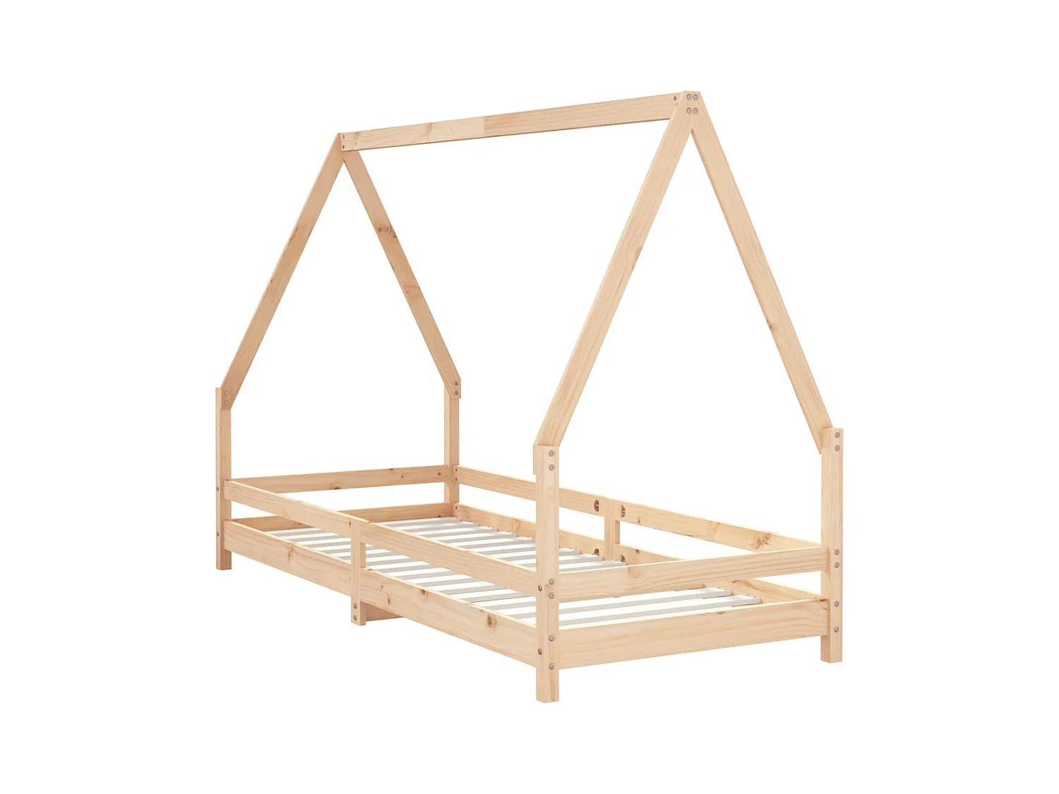 Cadre de lit pour enfants 90x200 cm bois de pin massif