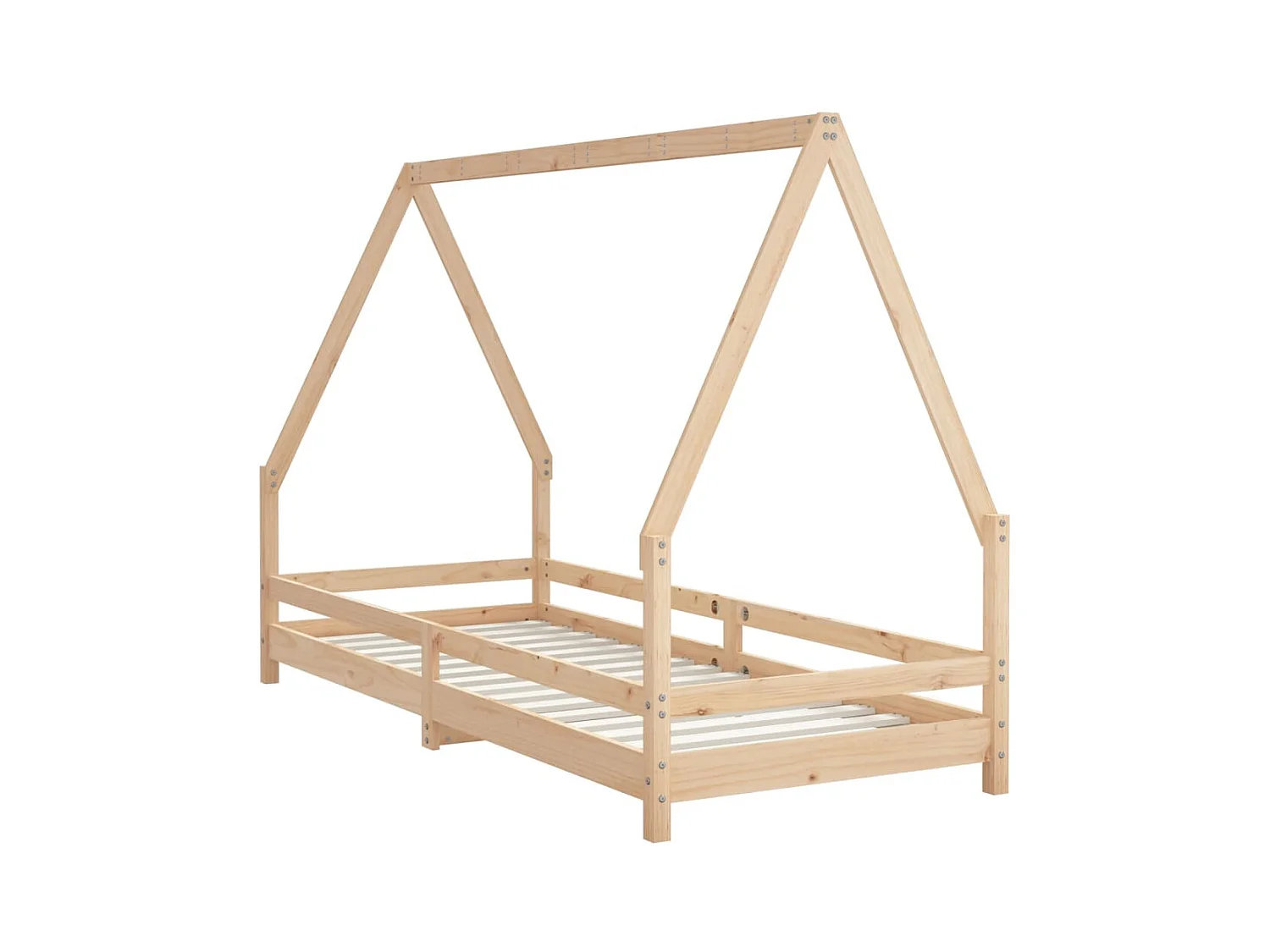 Cadre de lit pour enfants 90x200 cm bois de pin massif