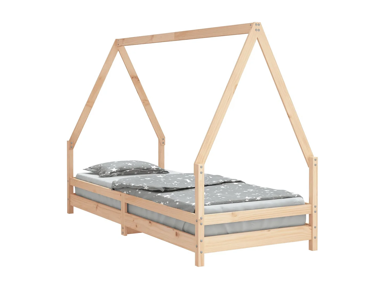 Cadre de lit pour enfants 90x200 cm bois de pin massif