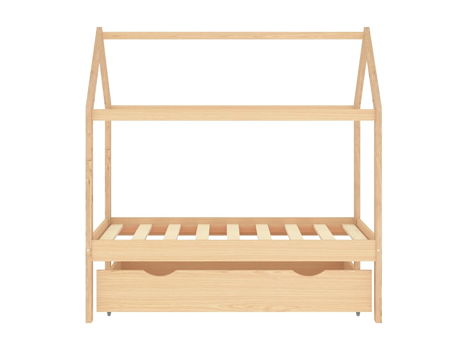 Cadre de lit d'enfant avec tiroir Bois de pin massif 70x140 cm