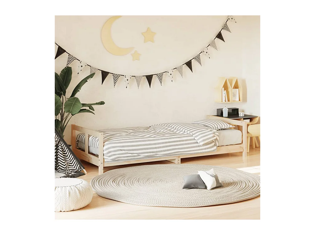 Kinderbedframe 80x200 cm massief grenenhout