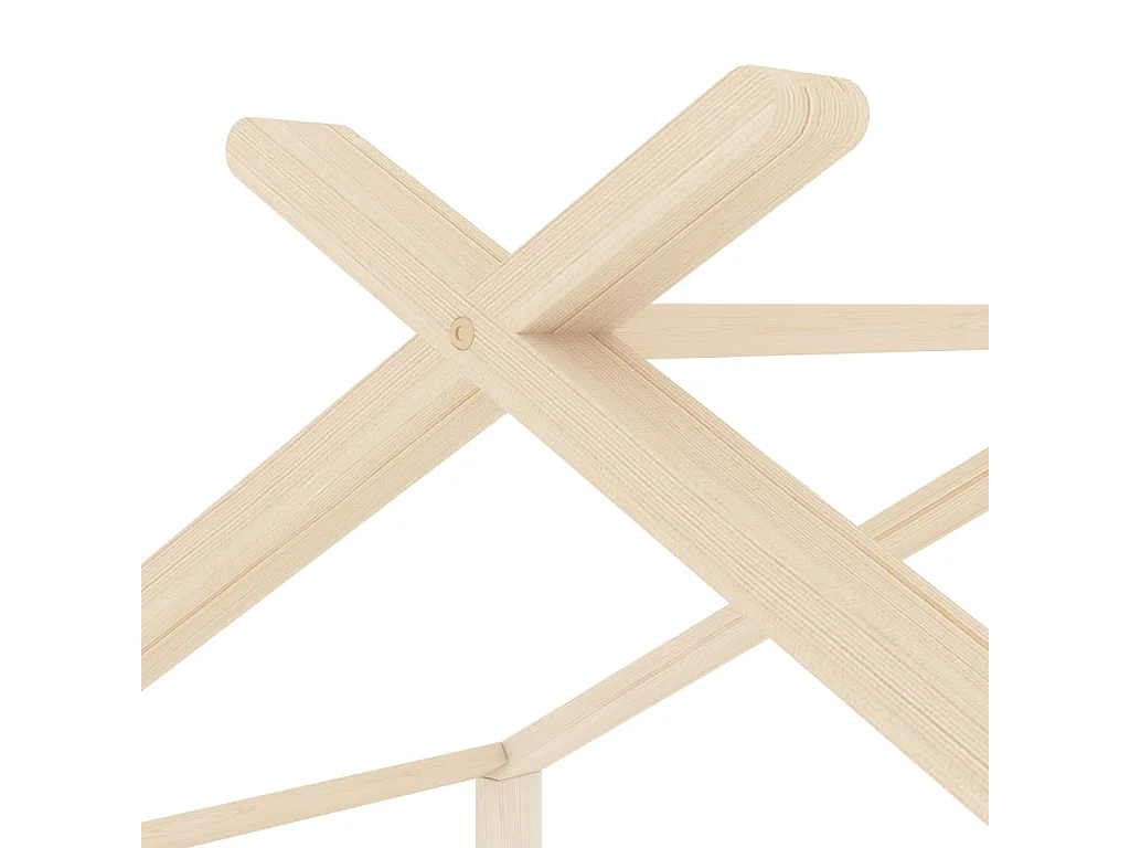 Cadre de lit d'enfant Bois de pin massif 70x140 cm
