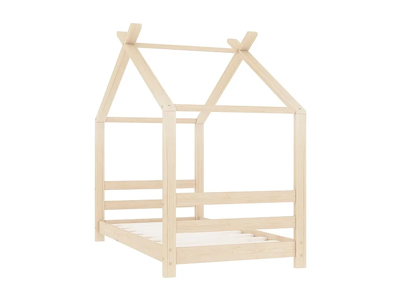 Struttura letto per bambini Legno di pino massiccio 70x140 cm
