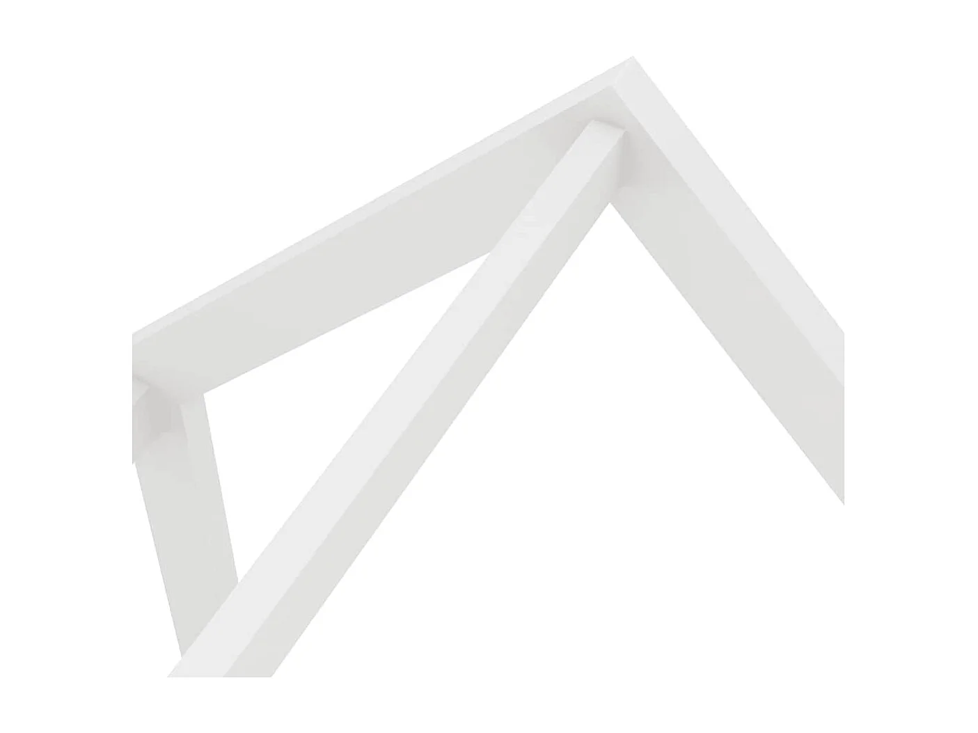 Estrutura de cama infantil com uma gaveta Pinho maciço branco 70x140 cm