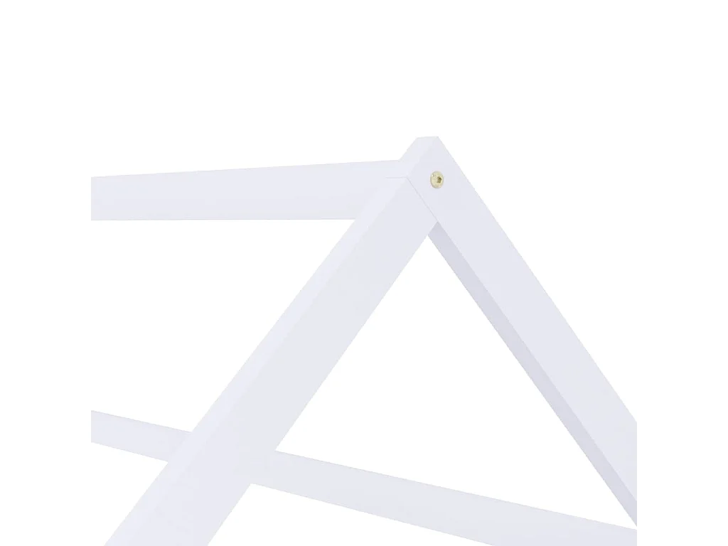 Cadre de lit d'enfant Blanc Bois de pin massif 70x140 cm