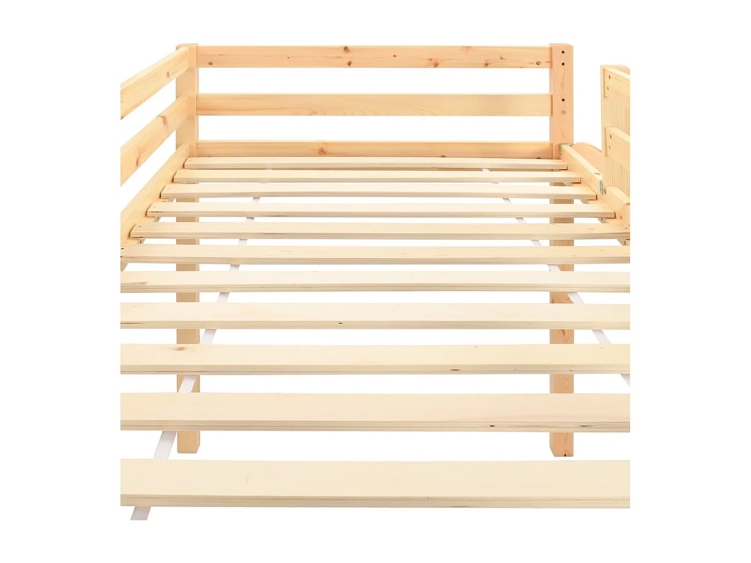 Lit mezzanine d'enfants toboggan et échelle bois pin 97x208 cm