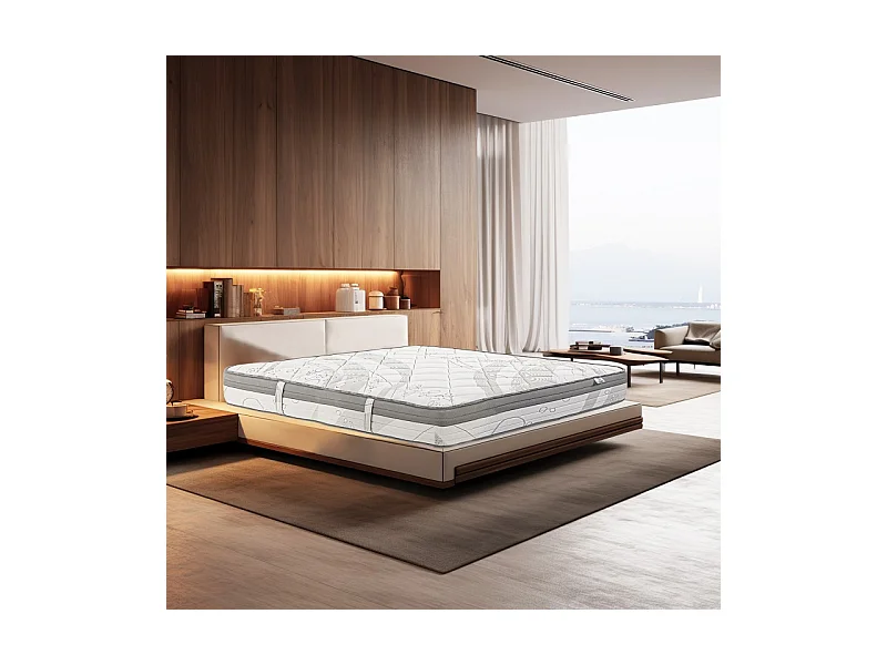 Matelas ViscoPlus, 26cm, mousse haute densité, ferme, indépendance du couchage, face été/hiver, 180x200cm