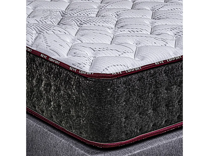 Matelas GoldSup (24cm), mousse haute densité, haute adaptabilité, ergonomique, indépendance du couchage, face été/hiver, 180x200cm
