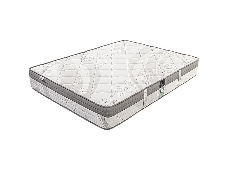 Matelas ViscoPlus, 26 cm, mousse haute densité, ferme, face été/hiver + 1 oreiller + couette, 140x190cm