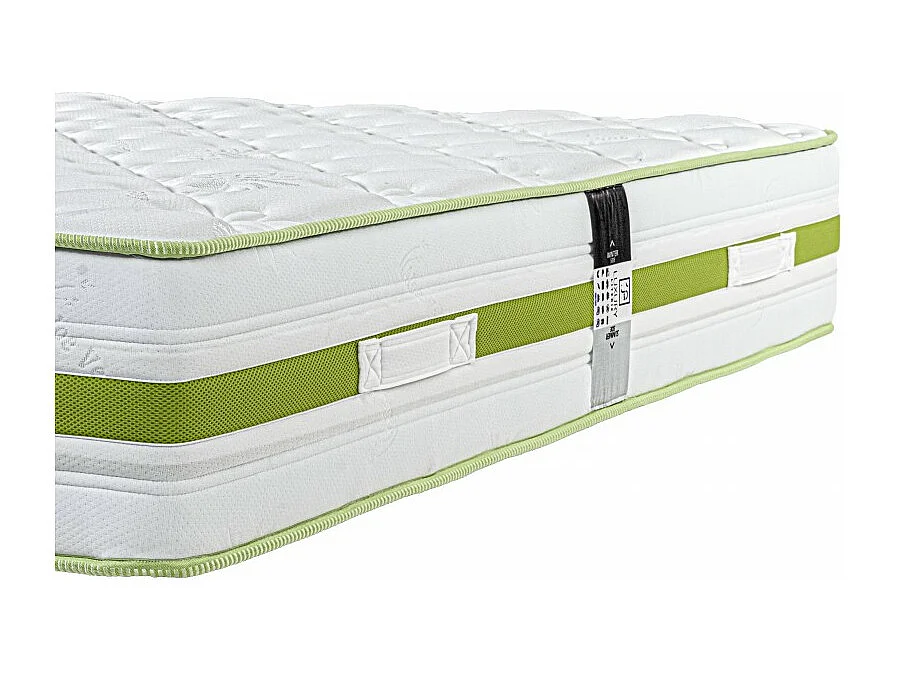 Matelas Rêverie (30cm), mousse haute densité, indépendance du couchage, face été/hiver, 140x190cm