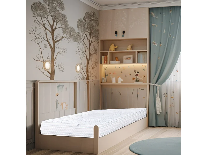 Matelas Thermotec (24cm), mousse haute densité, fermeté optimale, indépendance de couchage, double face été/hiver, 90x190cm