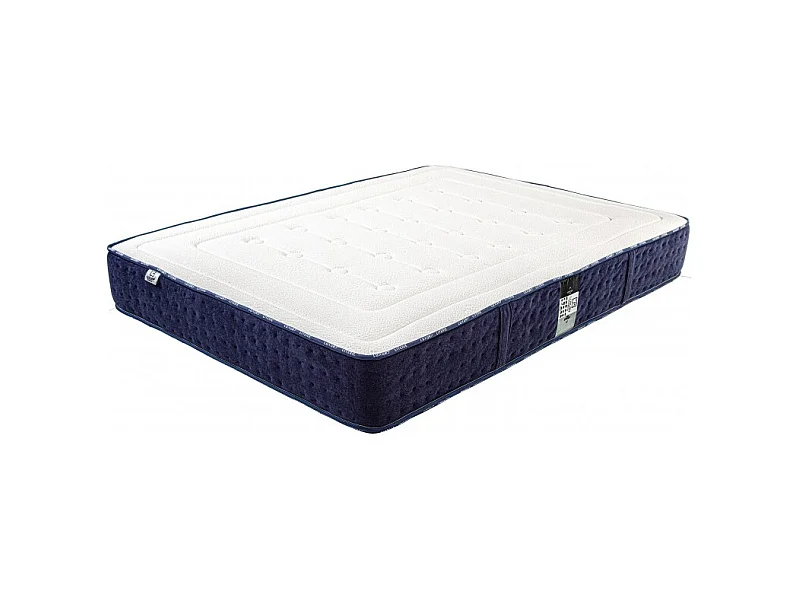 Matelas Nuage (24cm) mousse haute densité, mi-ferme, face été/hiver + oreiller, 180x200cm