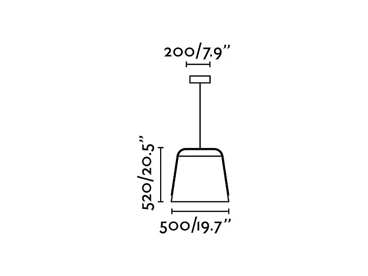 STOOD Lampe à suspension noire et bois